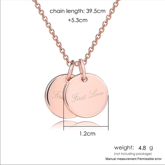 ROSE GOLD FIRST LOVE PENDANT NECKLACE - Picture 4 of 4